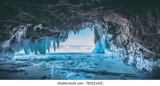 Ice Cave, Lake Baikal, Winter Landscape