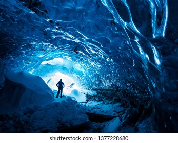 Ice Cave Under The Vatna Glacier (vatnajökull) On Iceland