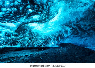 Ice Cave At Vatnajokull Glacier Jokulsarlon Iceland