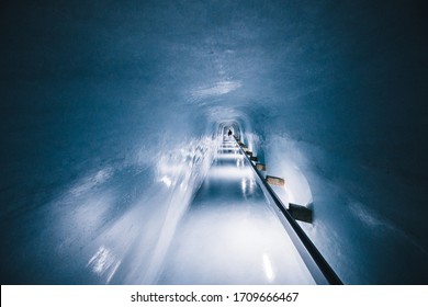 Ice cave walkway in Jungfraujoch,Switzerland
