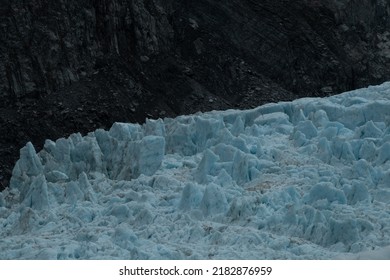 Ice Cavern On The Fox Glacier, New Zealand