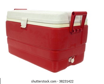 Ice Chest Isolated On White Background