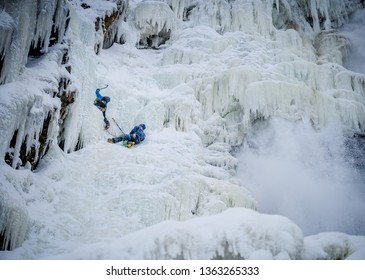 Ice Climbing In Canada