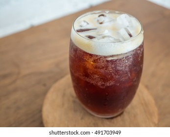 Ice Coffee Made By Cold Brew Method With Nitrogen