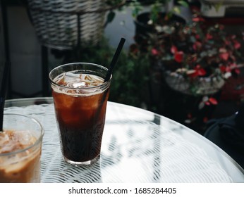 Ice Coffee On The Table, Ice Americano