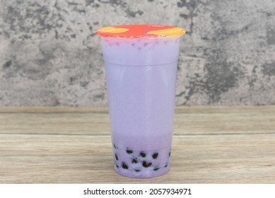 Ice Cold Taro Milk Tea Will Quench That Thrist And Satisfy That Sweet Craving All In One Beverage.