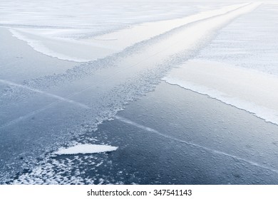 Ice Covered Lake Lapland Sweden Stock Photo 347541143 | Shutterstock