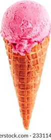 Ice cream in blank background