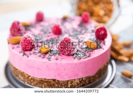 Similar – Image, Stock Photo Raspberries smoothie bowls