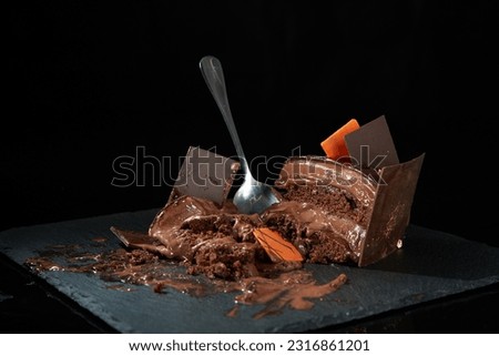 Similar – pieces of chocolate cake