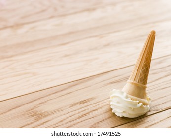 Ice Cream Cone Dropped On The Floor