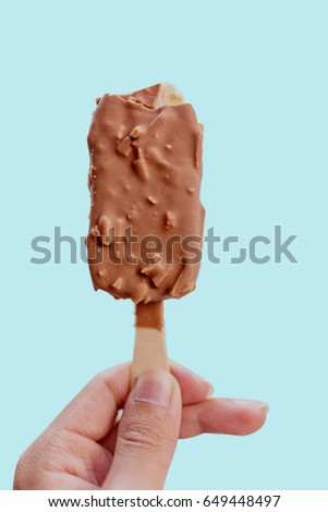 Ice on a stick Ice cream