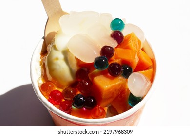 Ice Cream Cup With Topping