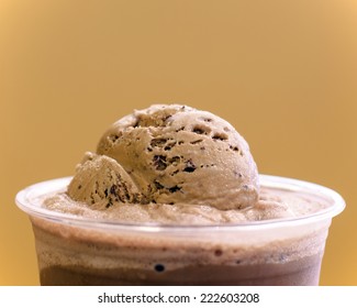 Ice Cream Float In Chocolate 