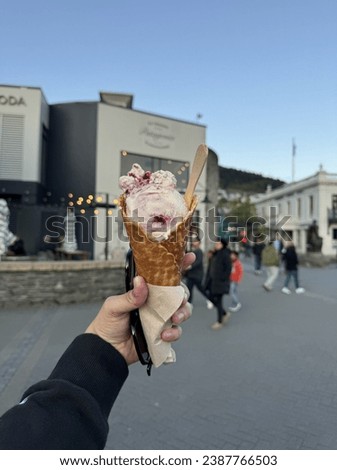 Ice cream from Patagonia in Queenstown, New Zealand
