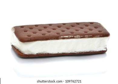 Ice Cream Sandwich White Background