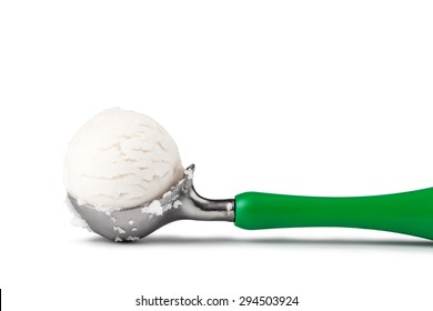 Ice Cream Scoop Isolated On White Background