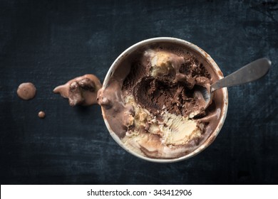 Ice cream in tub