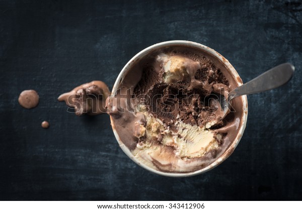 Ice Cream Tub Stock Photo Edit Now 343412906