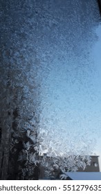  Ice Cristal On Glass