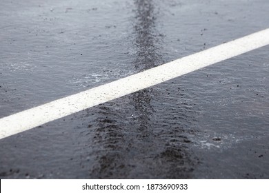 Ice Crusted Ground, Icy Road, Slippery Street, Winter Weather