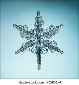 Ice Crystal Snowflake Macro