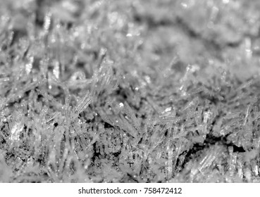 ice crystals as background