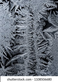 Ice Crystals On Window