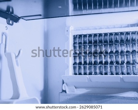 Ice cube maker machine for home cafe bar kitchen catering equipment.