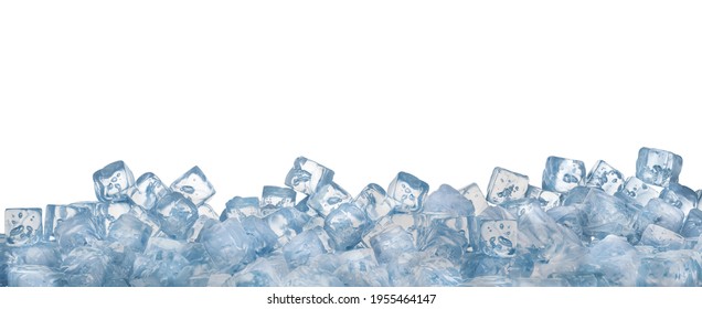 Ice cubes as a background - Shutterstock ID 1955464147