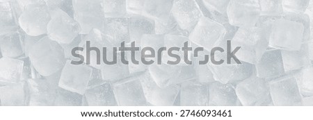 Ice cubes background pattern. Refreshing concept.