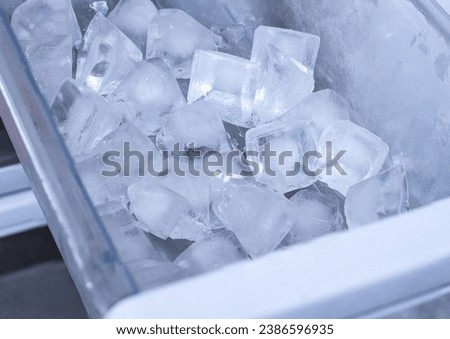 Ice cubes in the fridge. After some edits.