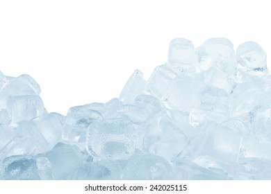 Ice cubes isolated on a white background  - Shutterstock ID 242025115