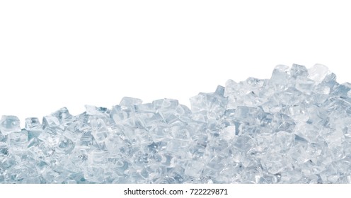 Ice cubes isolated on white background - Shutterstock ID 722229871