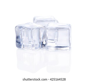 ice cubes on white background - Shutterstock ID 425164528