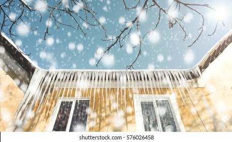 Ice Dams, Icicles On The Roof