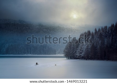 Ice fishing in Rhodope Mountains
