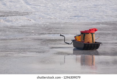 Ice Fishing Tools On Lake Stock Photo 1296309079 Shutterstock Ice Fishing Tools On Lake Stock Photo 1296309079 Shutterstock