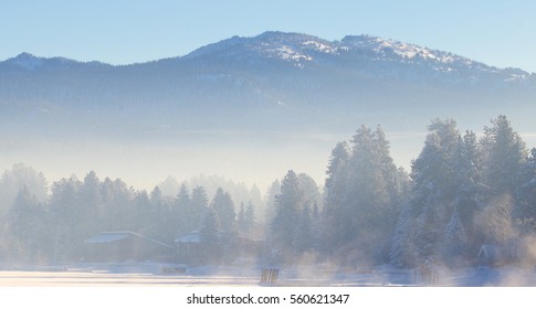 Ice Fog In McCall, Idaho