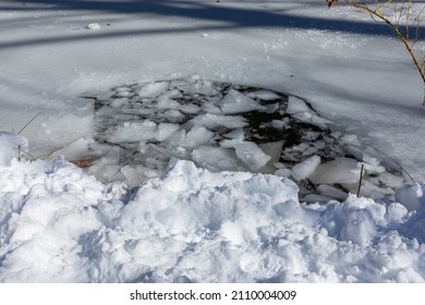 Ice Forming On Ponds Can Be Dangerous If Too Thin