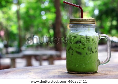 Similar – Green vegetable smoothies and infused fruit water cocktails