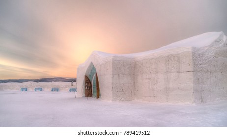 Ice Hotel Sunset