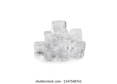 Ice isolated on white. - Shutterstock ID 1147548761