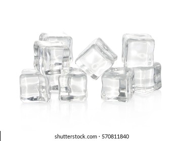 ice isolated on white background - Shutterstock ID 570811840