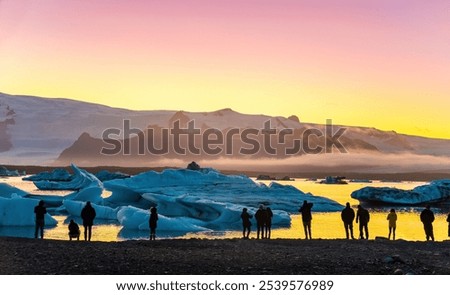 Similar – Image, Stock Photo Ice lagoon at sunset, Errera Channel, Antarctica