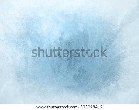 Ice on a window, background
