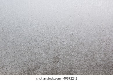 Ice On Window Glass