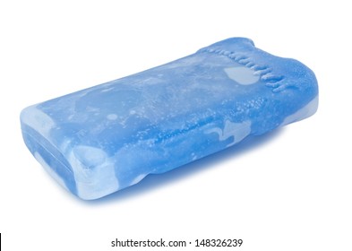 An Ice Pack Isolated Against A White Background