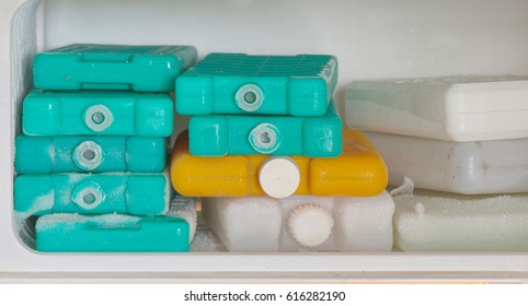 Ice Pack In Refrigerator For Vaccine.