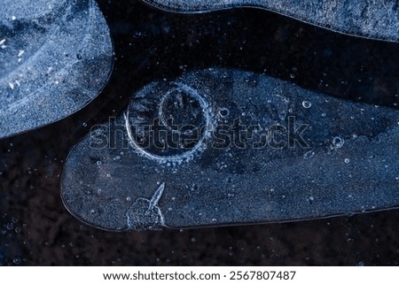 Similar – Image, Stock Photo Icy puddle Puddle Ice